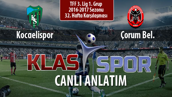 İşte Kocaelispor - Çorum Bel. maçında ilk 11'ler