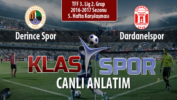 Derince Spor - Dardanelspor sahaya hangi kadro ile çıkıyor?