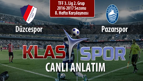 İşte Düzcespor - Pazarspor maçında ilk 11'ler