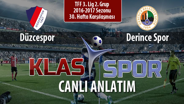 İşte Düzcespor - Derince Spor maçında ilk 11'ler