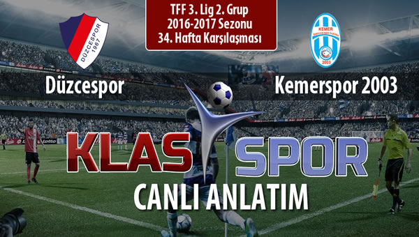 İşte Düzcespor - Kemerspor 2003 maçında ilk 11'ler