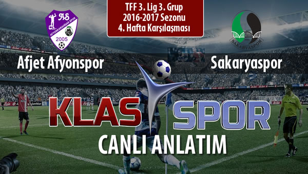 Afjet Afyonspor  - Sakaryaspor maç kadroları belli oldu...
