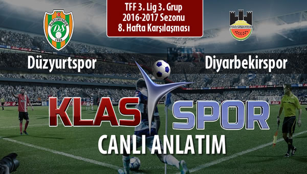 Düzyurtspor - Diyarbekirspor maç kadroları belli oldu...
