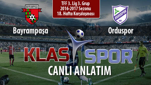 Bayrampaşa - Orduspor maç kadroları belli oldu...