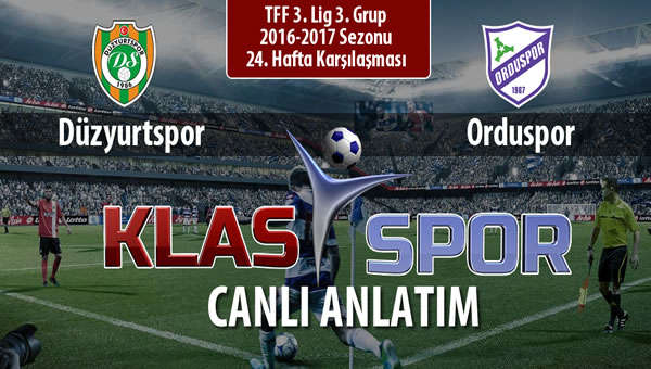 Düzyurtspor - Orduspor maç kadroları belli oldu...