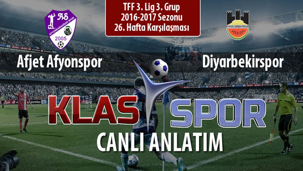 Afjet Afyonspor  - Diyarbekirspor maç kadroları belli oldu...