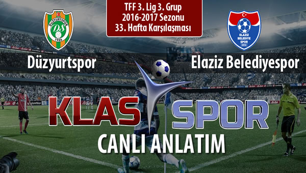 İşte Düzyurtspor - Elaziz Belediyespor maçında ilk 11'ler