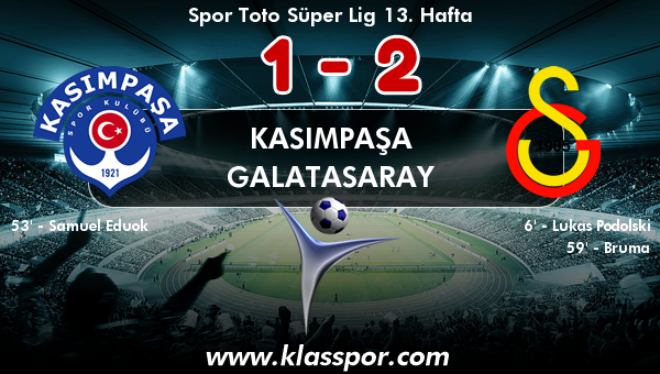 Kasımpaşa 1 - Galatasaray 2