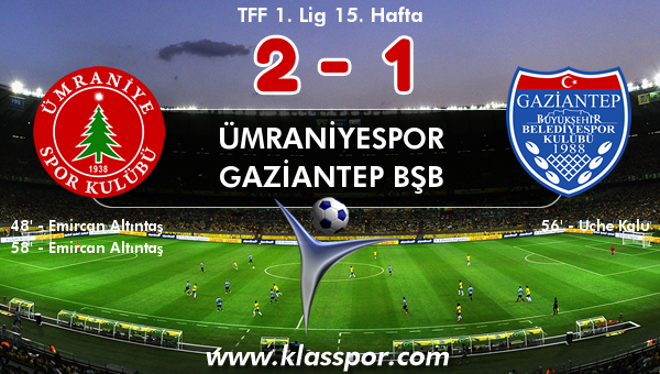 Ümraniyespor 2 - Gaziantep BŞB 1