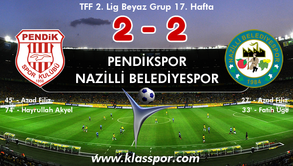 Pendikspor 2 - Nazilli Belediyespor 2