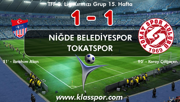 Niğde Belediyespor 1 - Tokatspor 1