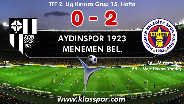 Aydınspor 1923 0 - Menemen Bel. 2