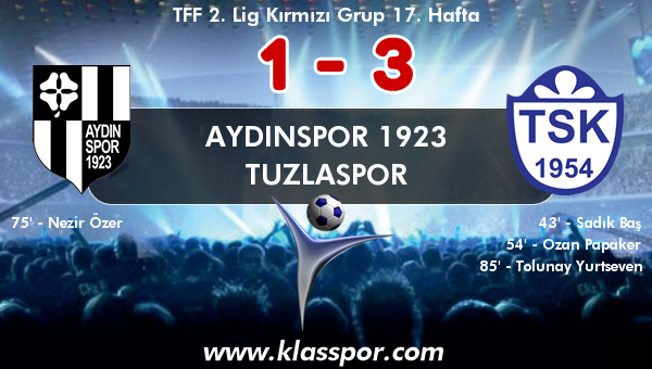 Aydınspor 1923 1 - Tuzlaspor 3
