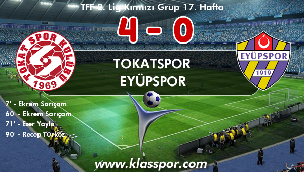 Tokatspor 4 - Eyüpspor 0