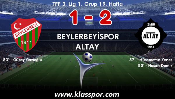 Beylerbeyispor 1 - Altay 2