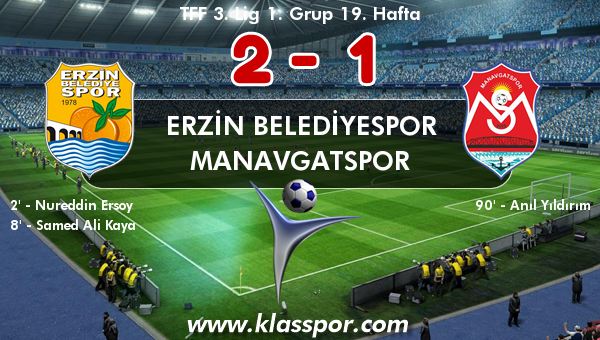 Erzin Belediyespor 2 - Manavgatspor 1