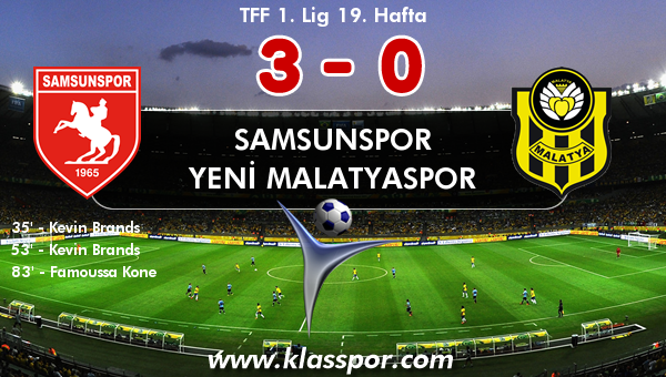 Samsunspor 3 - Yeni Malatyaspor 0