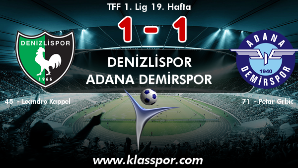 Denizlispor 1 - Adana Demirspor 1