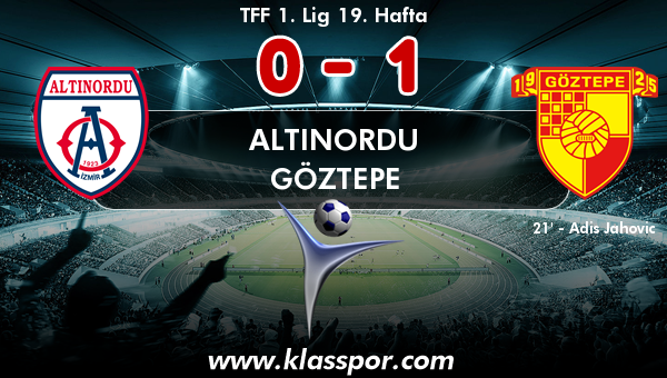 Altınordu 0 - Göztepe 1