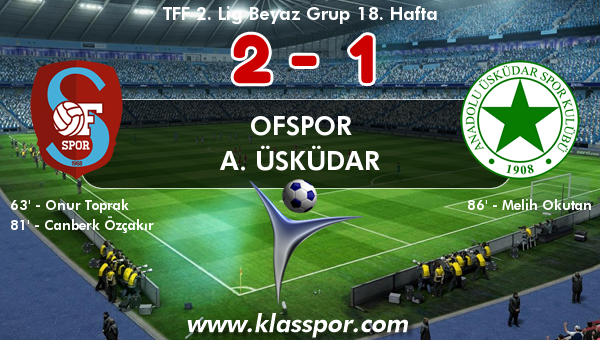 Ofspor 2 - A. Üsküdar 1