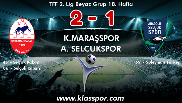 K.Maraşspor 2 - A. Selçukspor 1