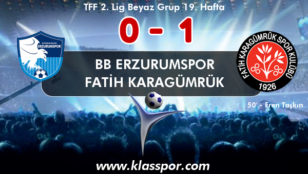 BB Erzurumspor 0 - Fatih Karagümrük 1