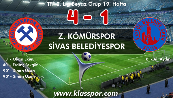 Z. Kömürspor 4 - Sivas Belediyespor 1