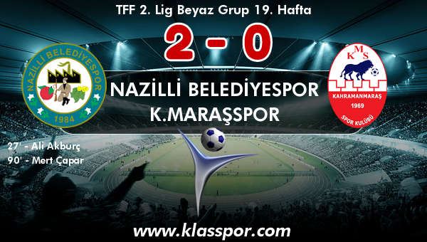 Nazilli Belediyespor 2 - K.Maraşspor 0