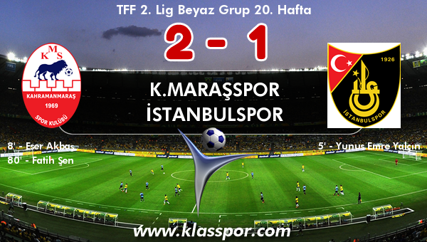K.Maraşspor 2 - İstanbulspor 1