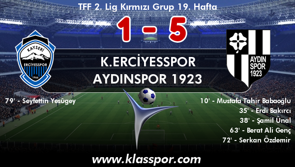 K.Erciyesspor 1 - Aydınspor 1923 5