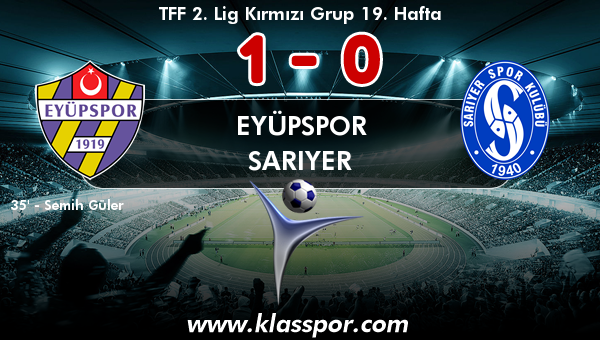 Eyüpspor 1 - Sarıyer 0