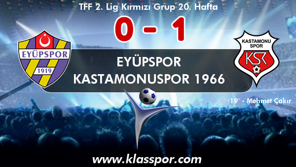 Eyüpspor 0 - Kastamonuspor 1966 1