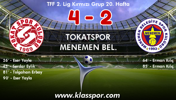 Tokatspor 4 - Menemen Bel. 2