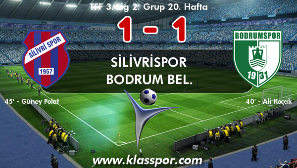 Silivrispor 1 - Bodrum Bel. 1