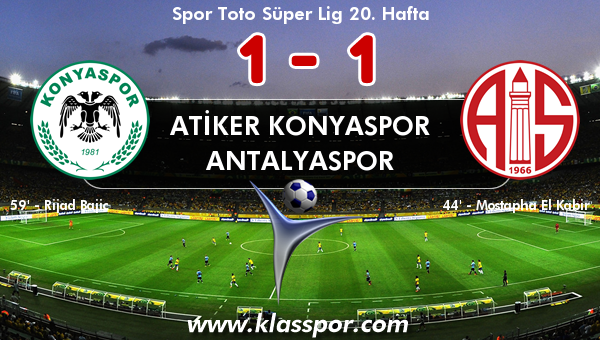 Atiker Konyaspor 1 - Antalyaspor 1