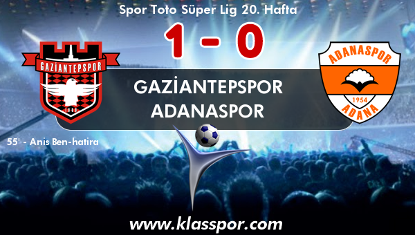 Gaziantepspor 1 - Adanaspor 0