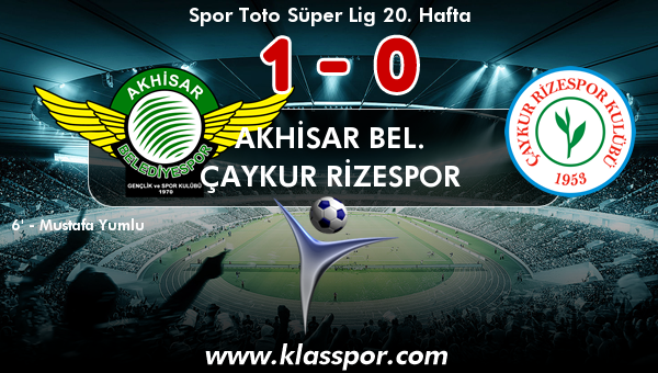 Akhisar Bel. 1 - Çaykur Rizespor 0