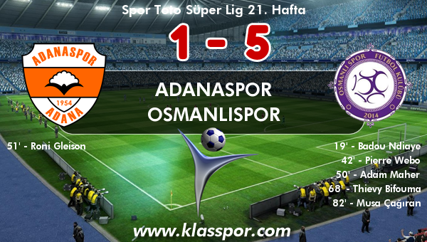 Osmanlıspor, Adanaspor'u parçaladı!