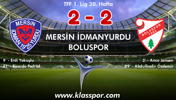 Mersin İdmanyurdu 2 - Boluspor 2