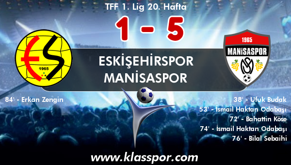 Eskişehirspor 1 - Manisaspor 5
