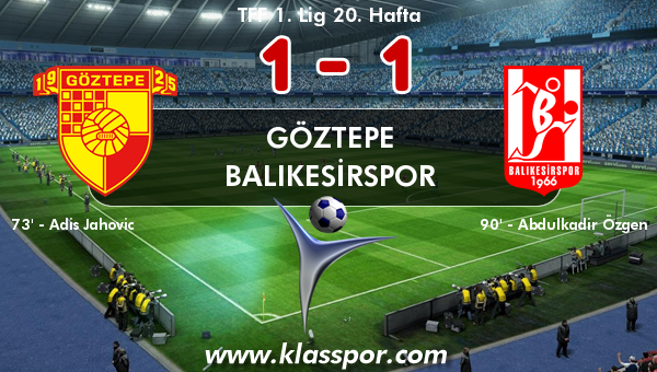 Göztepe 1 - Balıkesirspor 1