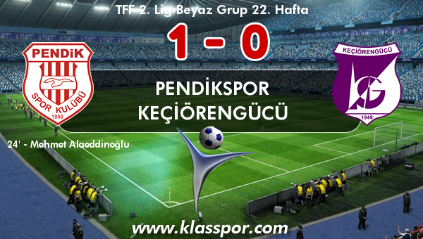 Pendikspor 1 - Keçiörengücü 0