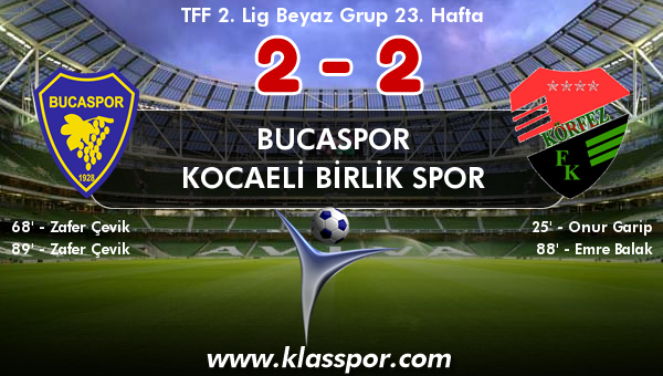 Bucaspor 2 - Kocaeli Birlik Spor 2
