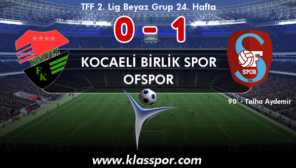 Kocaeli Birlik Spor 0 - Ofspor 1