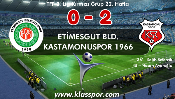 Etimesgut Bld. 0 - Kastamonuspor 1966 2