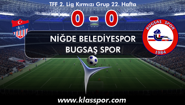 Niğde Belediyespor 0 - Bugsaş Spor 0