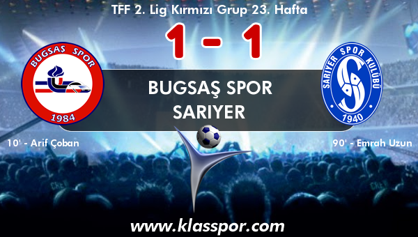 Bugsaş Spor 1 - Sarıyer 1