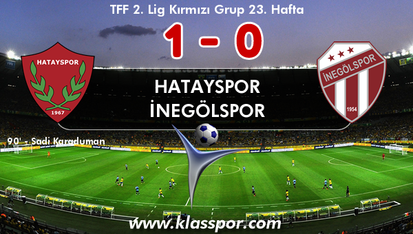 Hatayspor 1 - İnegölspor 0