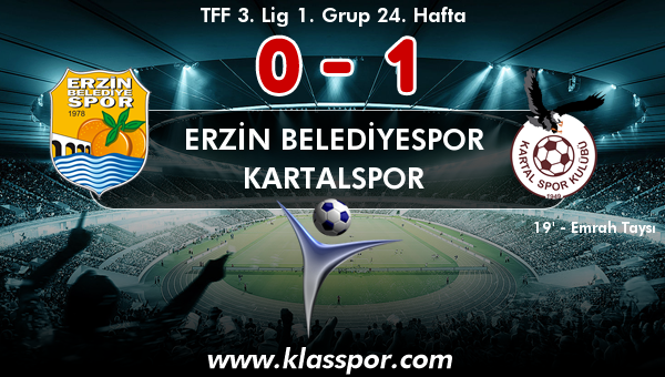 Erzin Belediyespor 0 - Kartalspor 1