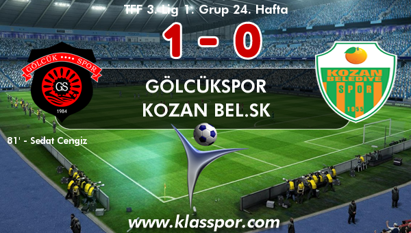 Gölcükspor 1 - Kozan Bel.SK 0